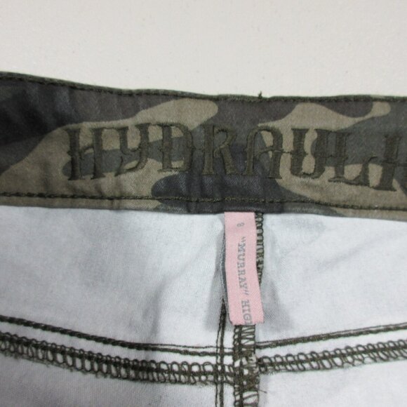 Hydraulic womens camo Murray ankle skinny stretch jeans 8 - Picture 4 of 9